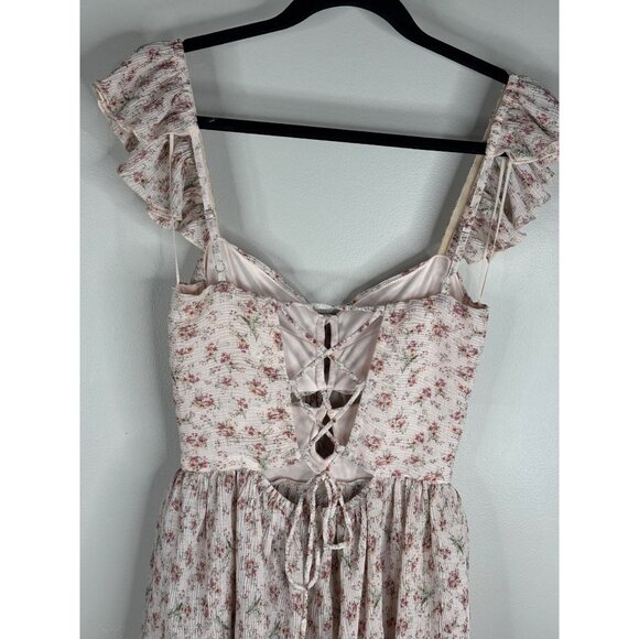 NWT ASTR the Label Emmeline Dress Pink Floral Maxi Size S Small - Picture 10 of 10